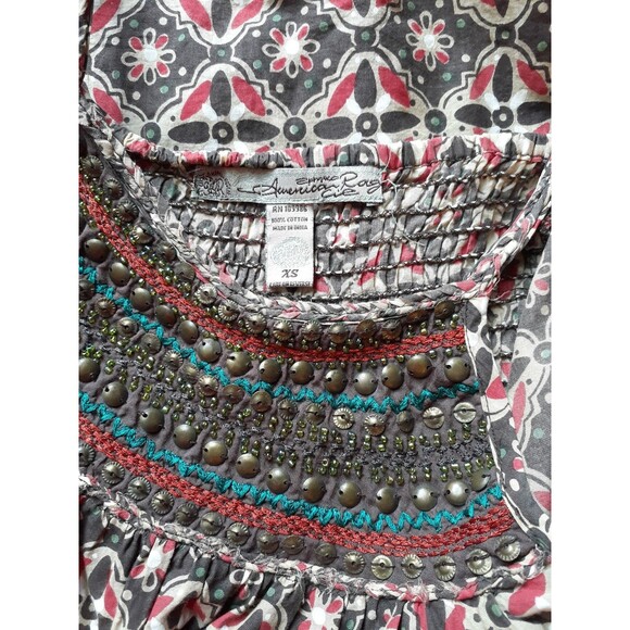 American Rag tank shirt top xs summer boho casual summer blouse - Picture 3 of 4